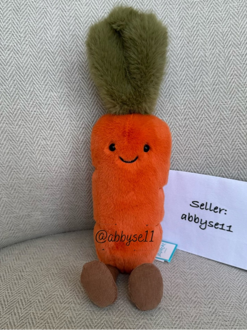 Jellycat Amuseables Carrot - Authentic - Brand New With Tags - Fast Ship